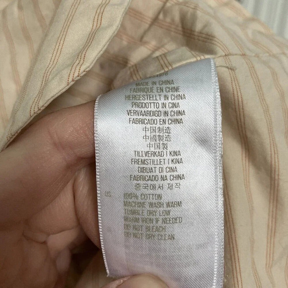 Fossil Stripe Pink Cotton Stripe Blazer Womens  Small - Picture 4 of 5